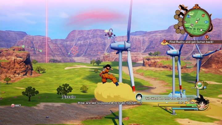 Na mapie danego obszaru możesz między innymi zobaczyć punkty, do których masz się udać w misjach - Mapa w Dragon Ball Z Kakarot - Dragon Ball Z Kakarot - poradnik do gry