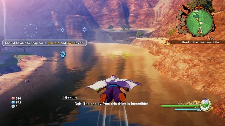 Ryby można łowić jedynie w specjalnie przeznaczonych do tego miejscach - Polowanie i łowienie w Dragon Ball Z Kakarot - Dragon Ball Z Kakarot - poradnik do gry