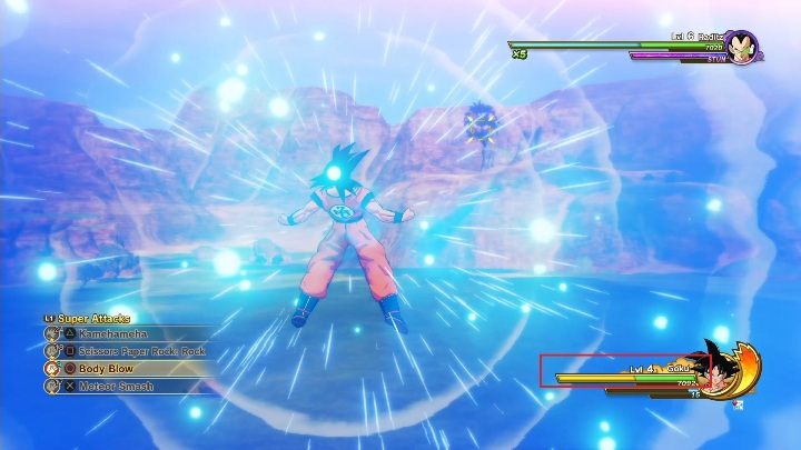 W prawym dolnym rogu ekranu znajdziesz pasek zdrowia - System walki w Dragon Ball Z Kakarot - Dragon Ball Z Kakarot - poradnik do gry