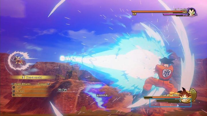 Zaraz koło paska z punktami zdrowia znajduje się wskaźnik Ki - System walki w Dragon Ball Z Kakarot - Dragon Ball Z Kakarot - poradnik do gry