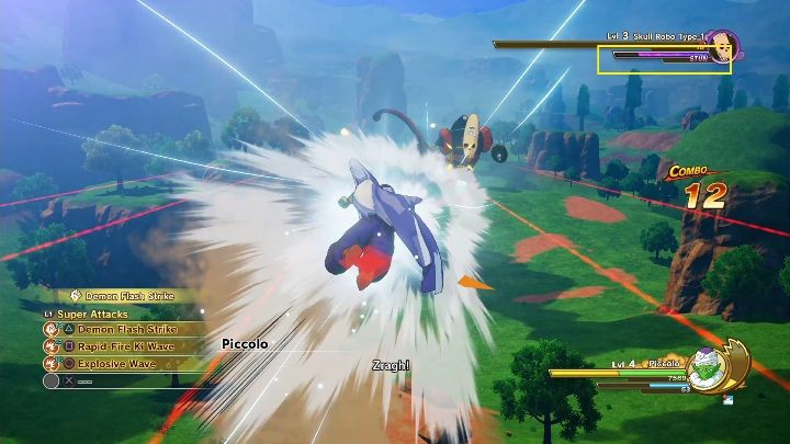 Pod paskiem życia przeciwnika znajduje się wskaźnik ogłuszenia - System walki w Dragon Ball Z Kakarot - Dragon Ball Z Kakarot - poradnik do gry