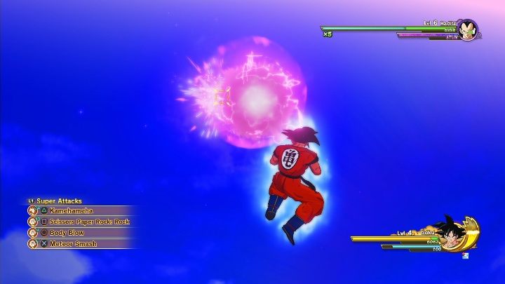 Aby uchronić się przed atakami możesz użyć gardy - System walki w Dragon Ball Z Kakarot - Dragon Ball Z Kakarot - poradnik do gry