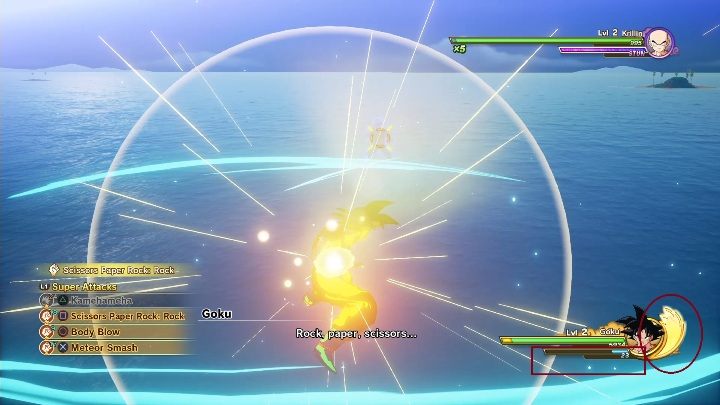 Aby aktywować wzmocnienie musisz wypełnić dwa paski - Ki i Tension Gauge - System walki w Dragon Ball Z Kakarot - Dragon Ball Z Kakarot - poradnik do gry