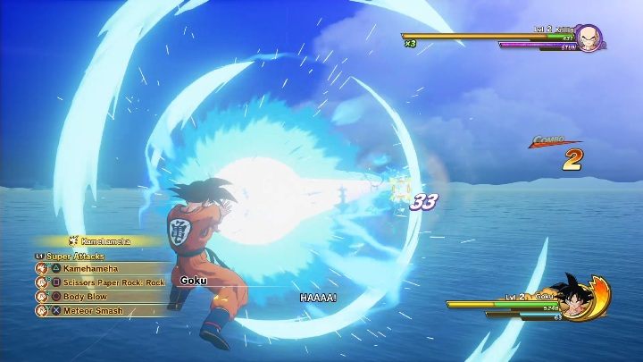 Jednocześnie będziesz mógł przerywać superataki oraz inne ataki zadawane przez przeciwników - System walki w Dragon Ball Z Kakarot - Dragon Ball Z Kakarot - poradnik do gry