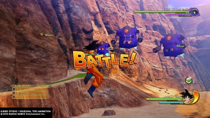 W górach spotkasz znanego z pierwszej serii Dragon Ball androida Ósemkę (Eighter) - Łagodny olbrzym | Dragon Ball Z Kakarot - misja poboczna - Dragon Ball Z Kakarot - poradnik do gry