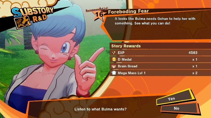 Ramy czasowe: Od Zatrzymaj saiyańską inwazję - Odcinek 7: Przerywnik do Odcinek 7: Przerwynik - Złowieszczy lęk | Dragon Ball Z Kakarot - misja poboczna - Dragon Ball Z Kakarot - poradnik do gry