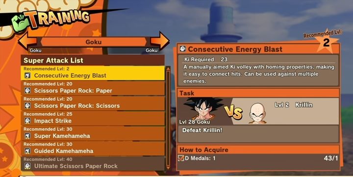W różnych miejscach na terenie gry odnajdziesz obszary treningowe - Rozwój postaci w Dragon Ball Z Kakarot - Dragon Ball Z Kakarot - poradnik do gry