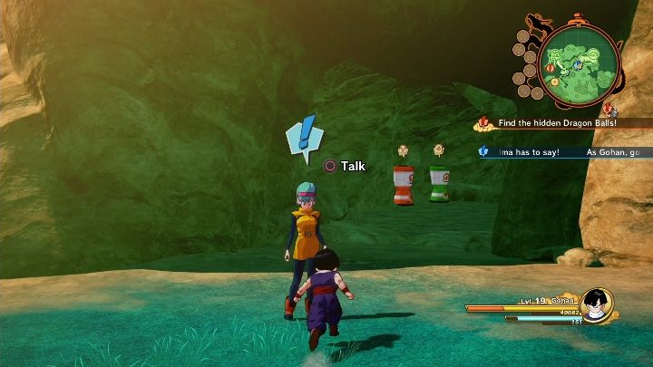 Ostatnią częścią zadania jest dotarcie i porozmawianie z Bulmą - Nękany Nameczanin | Dragon Ball Z Kakarot - misja poboczna - Dragon Ball Z Kakarot - poradnik do gry
