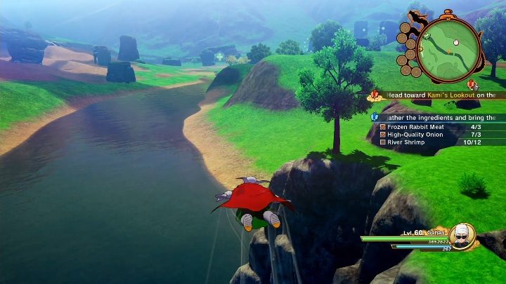 Jeśli jednak pragniesz samodzielnie zebrać przedmioty udaj się nad rzekę, na farmy oraz na zimowe tereny - Niespokojny android | Dragon Ball Z Kakarot - misja poboczna - Dragon Ball Z Kakarot - poradnik do gry