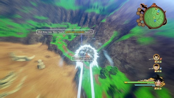 Aby rozpocząć tę misję musisz udać się do Southeast Mountains Area - Nieustannie atakowana wieśniaczka | Dragon Ball Z Kakarot - misja poboczna - Dragon Ball Z Kakarot - poradnik do gry