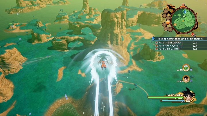 Eksploruj świat gry w poszukiwaniu kryształów, a potem wróć wraz z nimi do zleceniodawczyni, aby zakończyć misję - Dobra, uważaj | Dragon Ball Z Kakarot - misja poboczna - Dragon Ball Z Kakarot - poradnik do gry