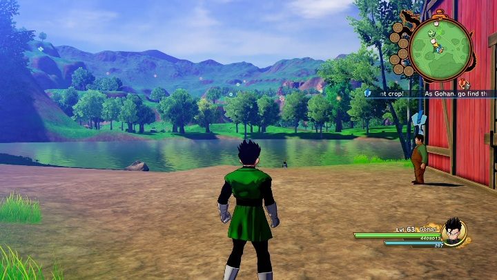 Po rozmowie z handlarzem musisz udać się do farmera, on skieruje Cię dalej - Nauki na przyszłość | Dragon Ball Z Kakarot - misja poboczna - Dragon Ball Z Kakarot - poradnik do gry