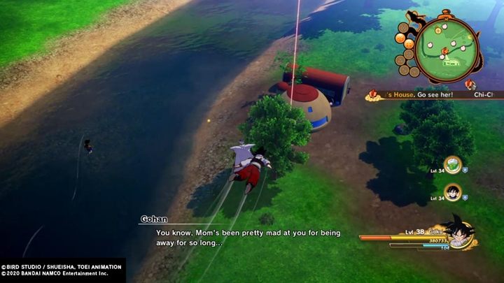 Po wstawce leć do domu Goku i pomów z Chi-Chi - Odcinek 2 | Solucja DBZ Kakarot | Nadchodzi terror androidów - Dragon Ball Z Kakarot - poradnik do gry