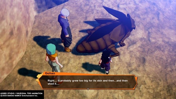 Na miejscu, leć w kierunku miasta i przeszukaj wskazany obszar, by odnaleźć kolejny wehikuł czasu - Odcinek 4 | Solucja DBZ Kakarot | Nadchodzi terror androidów - Dragon Ball Z Kakarot - poradnik do gry