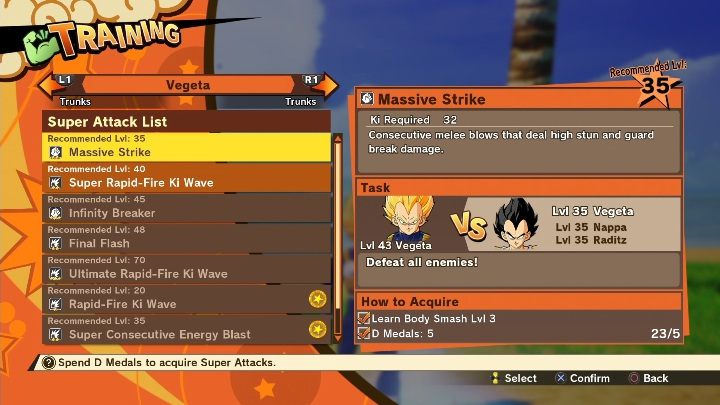 Nie zapominaj o treningach - Porady na start w DBZ Kakarot - Dragon Ball Z Kakarot - poradnik do gry