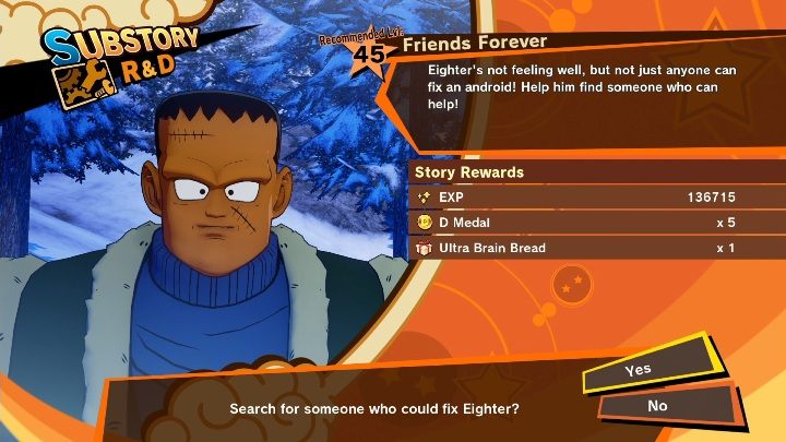 Ramy czasowe: Od Nadchodzi terror androidów - Odcinek 8: Ulotna normalność do Odcinek 9: Son Gohan wyzwolony - Przyjaciele na zawsze | Dragon Ball Z Kakarot - misja poboczna - Dragon Ball Z Kakarot - poradnik do gry