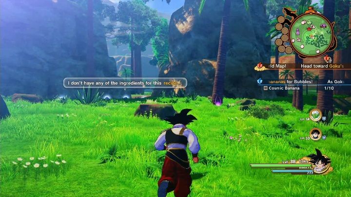 Banany leżą pod drzewami - Bananowy żarłok | Dragon Ball Z Kakarot - misja poboczna - Dragon Ball Z Kakarot - poradnik do gry