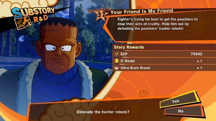 Ramy czasowe: Od Nadchodzi terror androidów - Odcinek 4: 17, 18 i - Twój przyjaciel moim przyjacielem | Dragon Ball Z Kakarot - misja poboczna - Dragon Ball Z Kakarot - poradnik do gry