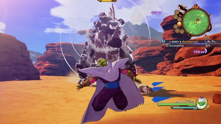 Po zdobyciu mięsa dinozaura wróć do pary - Bliskie spotkania niepokojącego stopnia | Dragon Ball Z Kakarot - misja poboczna - Dragon Ball Z Kakarot - poradnik do gry