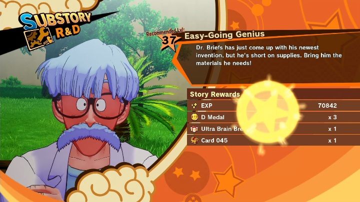 Po zebraniu wszystkich przedmiotów udaj się do doktora, to zakończy misję - Wyluzowany geniusz | Dragon Ball Z Kakarot - misja poboczna - Dragon Ball Z Kakarot - poradnik do gry