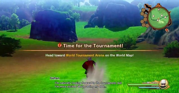 Jako Gohan, leć we wskazane miejsce, by przystąpić do turnieju sztuk walki - Odcinek 2 | Solucja DBZ Kakarot | Odrodzenie okrutnego Buu - Dragon Ball Z Kakarot - poradnik do gry