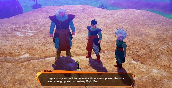 Obejrzyj kolejne wstawki, w których Gohan zdobędzie legendarny miecz Z, który ponoć jego właścicielowi ma dać niezrównaną moc - Odcinek 4 | Solucja DBZ Kakarot | Odrodzenie okrutnego Buu - Dragon Ball Z Kakarot - poradnik do gry