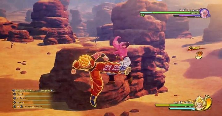 Po scenkach obejmiesz kontrolę nad Gohanem, który walczy z Super Buu (72 poziom) - Odcinek 6 | Solucja DBZ Kakarot | Odrodzenie okrutnego Buu - Dragon Ball Z Kakarot - poradnik do gry