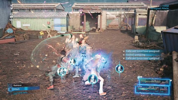 Przed opuszczonym magazynem, w którym Nayo umówiła się z dostawcą przepustek, spotkacie sługusów Corneo - Final Fantasy VII Remake Intermission: The Handoff - solucja, opis przejścia - Final Fantasy VII Remake - poradnik do gry