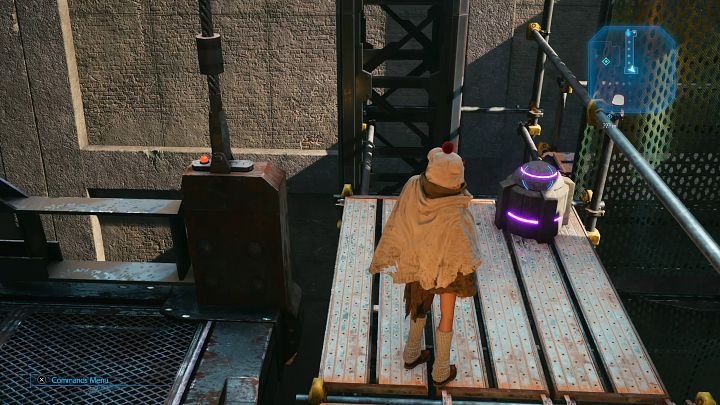 W trakcie pogoni za Zhijie zwróćcie uwagę na fioletową skrzynkę, która stoi po lewej stronie - otwórzcie ją, a broń Steal Reaper będzie Wasza - Final Fantasy VII Remake Intermission: Steel Reaper, broń Yuffie - jak zdobyć? - Final Fantasy VII Remake - poradnik do gry