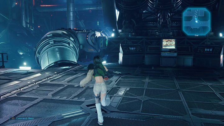 Po uruchomieniu drugiego komputera na poziomie B14 przeskoczcie na rurę po lewej stronie i wespnijcie się po drabinkach na górę - Final Fantasy VII Remake Intermission: Time Materia - jak zdobyć? - Final Fantasy VII Remake - poradnik do gry