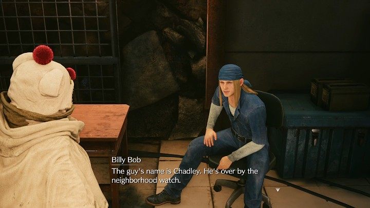 W trakcie pierwszej rozmowy Billy Bob wyjaśni Wam, gdzie znajduje się główny budynek korporacji Shinra - Final Fantasy VII Remake Intermission: Gain Intel - solucja, opis przejścia - Final Fantasy VII Remake - poradnik do gry