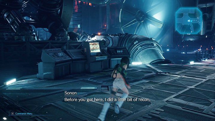 Wejście na poziom B13 Advanced Weaponry: Development prowadzi przez rurę po prawej stronie - Final Fantasy VII Remake Intermission: Find That Materia - solucja - Final Fantasy VII Remake - poradnik do gry
