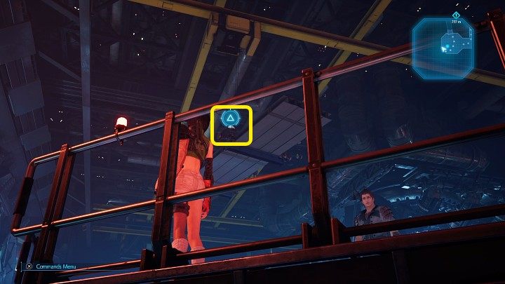 Ustawcie się w taki sposób, aby Yuffie mogła trafić shurikenem w zaczep utrzymujący ciężkie metalowe filary i przejdźcie do dalszej części tej lokacji - Final Fantasy VII Remake Intermission: Find That Materia - solucja - Final Fantasy VII Remake - poradnik do gry