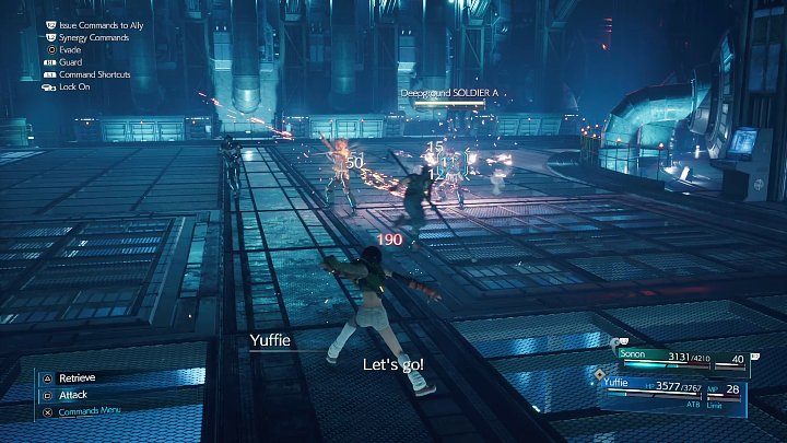 Biegnijcie w stronę Sonona i pomóżcie mu w walce z jednostkami specjalnymi Deepground SOLDIER - Final Fantasy VII Remake Intermission: A New Threat - solucja, opis przejścia - Final Fantasy VII Remake - poradnik do gry