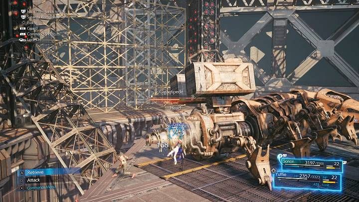 Gdy Gigantipede będzie bezbronny, skupcie się na atakowaniu jego głowy i postarajcie się zakończyć pojedynek - Final Fantasy VII Intermission: Gigantipede - boss, jak pokonać - Final Fantasy VII Remake - poradnik do gry