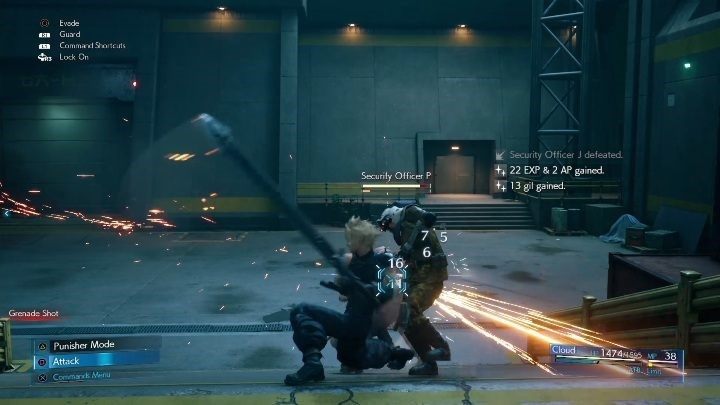 Trójkąt to przycisk odpowiadający za zmianę postawy postaci i odblokowujący dostęp do alternatywnych ataków - Final Fantasy VII Remake: Battle System - klasyczny i zwykły, różnice - Final Fantasy VII Remake - poradnik do gry