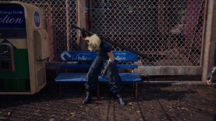 W świecie gry FF7 Remake możesz znaleźć łóżka i ławki - te drugiej częściej zobaczysz na ulicy - Final Fantasy VII Remake: HP i MP, jak regenerować? Eliksiry, skrzynie, zaklęcia - Final Fantasy VII Remake - poradnik do gry