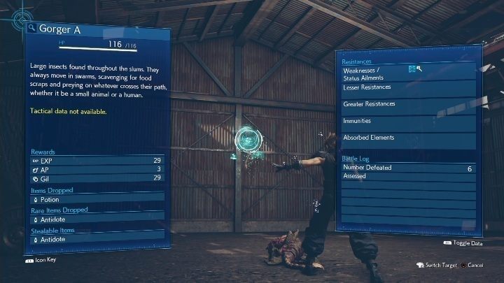 Wykonując to zadanie dowiesz się jak używać Materii Assess i jak odkrywać słabości wrogów - Final Fantasy VII Remake: Staggerowanie wrogów - jak? Słabości, umiejętności - Final Fantasy VII Remake - poradnik do gry