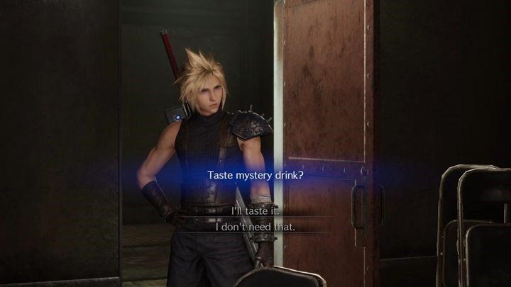 Jak się okazuje, wypicie drinka nie ma absolutnie żadnego znaczenia - Final Fantasy VII Remake: Mystery Drink - czy pić? - Final Fantasy VII Remake - poradnik do gry