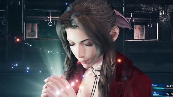 Aerith pracuje jako handlarka w slumsach Midgar - Final Fantasy VII Remake: Grywalne postacie, wszystkie - Final Fantasy VII Remake - poradnik do gry
