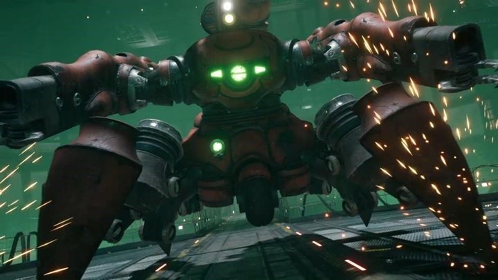 Scorpion Sentinel jest bardzo odporny na ataki fizyczne, więc ciosy mieczem są niewiele warte - Final Fantasy VII Remake: Scorpion Sentinel - boss, walka - Final Fantasy VII Remake - poradnik do gry