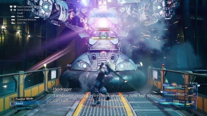 W pierwszej fazie walki, skup się po prostu na biciu bossa - Final Fantasy VII Remake: Airbuster - boss, walka - Final Fantasy VII Remake - poradnik do gry