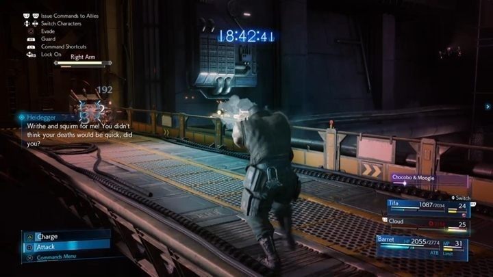 W pewnym momencie boss wystrzeli swoje ręce na boki i będzie nimi atakował członków Twojej drużyny - Final Fantasy VII Remake: Airbuster - boss, walka - Final Fantasy VII Remake - poradnik do gry