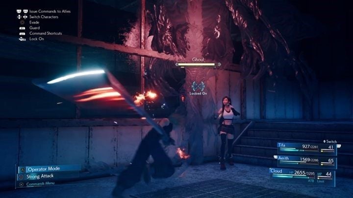 Ghoul przełącza się między swoją fizyczną i duchową formą, które mają swoje zalety, ale także wady - Final Fantasy VII Remake: Ghoul - boss, walka - Final Fantasy VII Remake - poradnik do gry