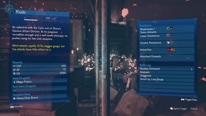 Gdy Reno straci około pół HP, pojawi się Rude - Final Fantasy VII Remake: Reno i Rude - bossowie, walka - Final Fantasy VII Remake - poradnik do gry