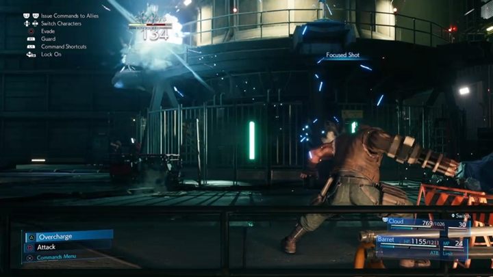 Kawałek dalej obejmiesz kontrolę nad Barretem i stanie się on pełnoprawnym członkiem drużyny - Final Fantasy VII Remake: The Destruction of Mako Reactor 1 - solucja - Final Fantasy VII Remake - poradnik do gry