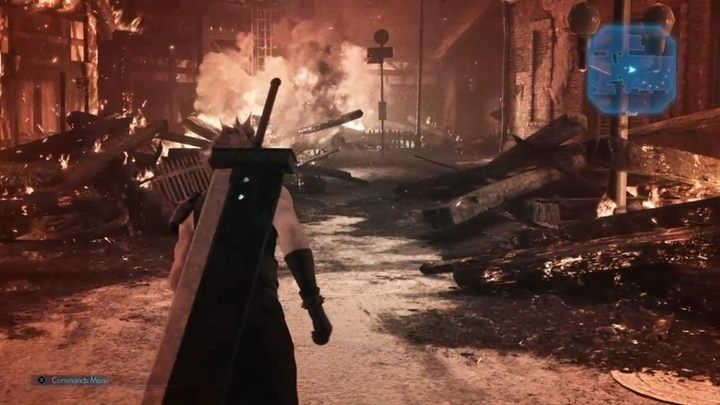 Cloud będzie poruszał się bardzo powoli, a Twoim zadaniem jest podążanie za tajemniczym mężczyzną - Final Fantasy VII Remake: Fateful Encounters - solucja - Final Fantasy VII Remake - poradnik do gry