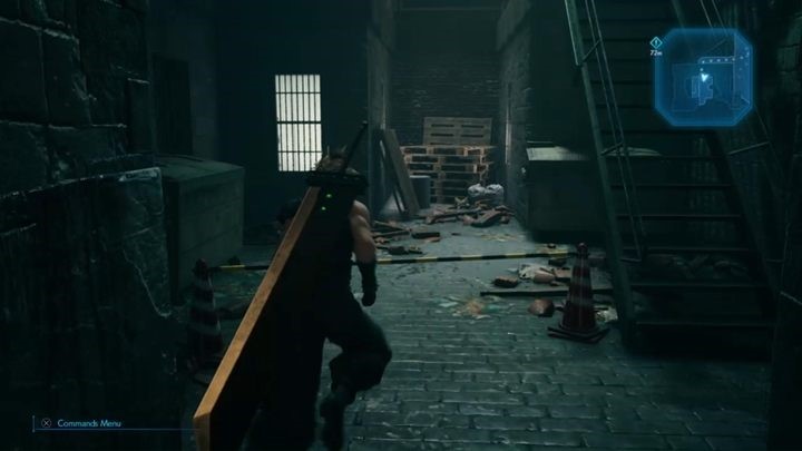 Wyjdź z zaułka i biegnij w kierunku głównego celu misji - Final Fantasy VII Remake: Fateful Encounters - solucja - Final Fantasy VII Remake - poradnik do gry