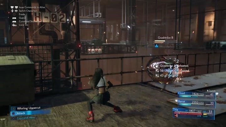 W tym miejscu natkniesz się na przeciwników typu Grashtriki, którzy mają zdolność zatruwania, więc musisz bardzo uważać - Final Fantasy VII Remake: Light the Way - solucja - Final Fantasy VII Remake - poradnik do gry