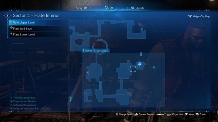 Przesuń mostek na lewą stronę i przejdź po nim na drugą stronę - Final Fantasy VII Remake: Light the Way - solucja - Final Fantasy VII Remake - poradnik do gry